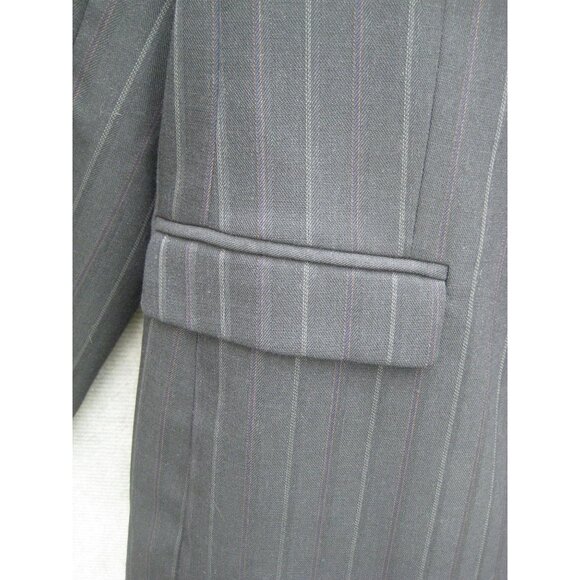 Jones New York Blazer 14 Stretch Single Breasted One Button Stripe - Picture 8 of 13